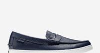 Giày Cole Haan Nantucket Loafer II Nam-Xanh Navy Da Sần
