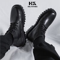 Giày COMBAT BOOTS nam da bò cao cấp - kiểu dáng trẻ trung năng động - đế cao + da mềm