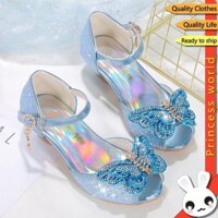 Giày Công Chúa Cho Trẻ Em Giày Cao Gót Đế Mềm Năm Mới Tiệc Sinh Nhật Giày Khiêu Vũ Cho Bé Gái