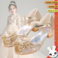 Giày Công Chúa Cho Trẻ Em Giày Cao Gót Đế Mềm Năm Mới Tiệc Sinh Nhật Giày Khiêu Vũ