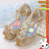 Giày Công Chúa Cho Trẻ Em Giày Cao Gót Đế Mềm Năm Mới Tiệc Sinh Nhật Giày Khiêu Vũ