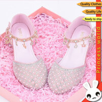 Giày Công Chúa Cho Trẻ Em Giày Cao Gót Pha Lê Cho Tiệc Sinh Nhật Năm Mới