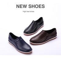 Giày Công Sở Đi Mưa Thời Trang Cao Cấp - XANH,41