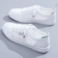 giày converse bitis hunter Giày trắng giày nữ giày thể thao mùa hè mẫu mới tất cả các trận đấu mùa xuân và mùa thu mặt lưới thoáng khí vải vải mỏng giày lưới thể thao 2024