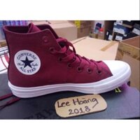 Giày converse chuck 2 cổ cao đỏ đô chính hãng