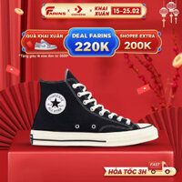 Giày Converse Chuck 70s chính hãng cao cổ cho nam nữ, màu đen trắng, giày cao gót