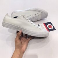 Giày Converse classic trắng full hoạ tiết màu cổ thấp