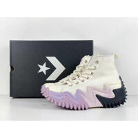 Giày Converse mùa đông thoải mái màu tím trắng 1343