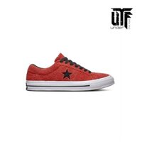Giày Converse One Star da lộn màu đỏ chính hãng