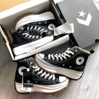 Giày Converse Run Star Hike Black -Giày Sneaker CV Run High Top cổ cao nam nữ Bản Quảng Châu Cao Cấp Full Box Bill