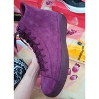 Giày converse sample da lộn tím đậm size 42.5 43 real new