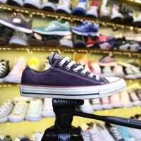 Giày Converse thấp cổ vải đỏ đô đậm CTVD38