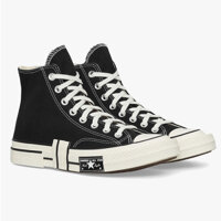 Giày Converse Unisex Chuck 70 Hi Remix Sneakers Rubber Patchwork Black ( Full box)