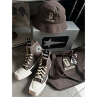 Giày Converse X Rick Owenshdw Taylor Chuck 1970s cổ điển màu nâu