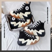 Giày Converse_Run Star Motion Đế Cao Nam Nữ, Giày CV Trắng Đen Cao Đế Răng Cưa Full Box Bill - BIBISNEAKER