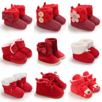 Giày cotton Đế Bằng Chống Trượt Giữ Ấm Dễ Thương Cho Bé Trai Gái