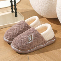 Giày Cotton Giày Bốt Tuyết Đế Dày Thời Trang Chống Trơn Trượt Đế Mềm