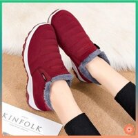 Giày Cotton Giày đế dày chống trượt mùa thu