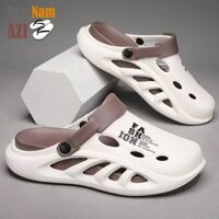 Giày Crocs Nam Lỗ Thoáng Khí, Sandal Đi Biển Đế Êm Chống Trượt, Ráo Nước Không Hôi Chân Đi Dạo Phố..