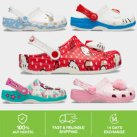 giày crocs nữ chính hãng hello kitty Cinnamoroll loopy L.O.L sandal nữ nơ giày chống trượt