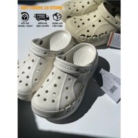 Giày Crocs Unisex Sandal Bịt Crocs Đế Cao 5f