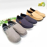 Giày crocs walu nam chính hãng, giày lười crocs canvas men đi bộ êm chân, miếng lót tháo rời made in Vietnam Crocshouse