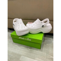 Giày Cross Mega Crush Cho Nữ Sục Nữ Cao 9cm, Dép Cross Nữ Bít Mũi Thời Trang Êm Ái [ CAO GÓT L2 ]