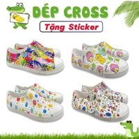 giày cross native giày nhựa đi mưa nhiều mầu cho bé nhựa tặng thêm 6 sticker