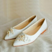 GIÀY CƯỚI CAO CẤP BEJO B44.03 3 HOA, CANH NGOC