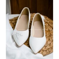 Giày cưới cao cấp Bejo B44.04 hoa cườm nhựa