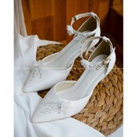 Giày cưới cao cấp Bejo H78.GN hoa cườm nhựa