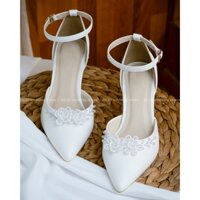 Giày cưới cao cấp Bejo H88G.5P hoa cườm nhựa