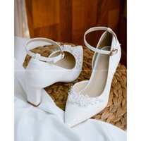 Giày cưới cao cấp Bejo H88G.5P hoa cườm nhựa