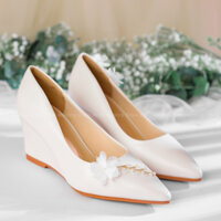 Giày cưới cao cấp Bejo W09.03  Hoa lụa, cành ngọc