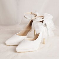 GIÀY CƯỚI CAO CẤP BEJO H96.04.TRANG.KT. NƠ VOAN