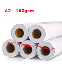 Giấy cuộn A2 khổ 42 lõi lớn ĐL 100gsm