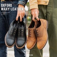 Giày Da Bò Màu Nâu Oxford -Giày Nam Cổ Thấp, Da Sáp  Đế Khâu Mckay, Giày Tây Có Lót Tăng Chiều Cao - Thương Hiệu Steeler
