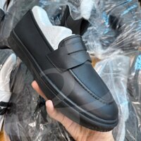 Giày Da Bò Nam Đen Đế Cao Su - Thời Trang Công Sở Đẳng Cấp, Đế Khâu Chỉ Bò Toàn Bộ Chống Bong Đế - 9G183