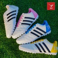 Giày đá bóng 3 Toni 3 sọc Wika Tặng [Bình xịt khử mùi + Tất dệt kim + Băng cuốn cổ chân]