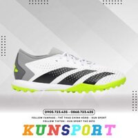 GIÀY ĐÁ BÓNG ADIDAS PREDATOR ACCURACY.3 L TF - GZ0003 - TRẮNG ĐEN XÁM - CỔ THẤP