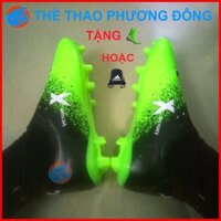 Giày Đá Bóng Đinh Cao X18 Cao Cấp- Giày đá bóng đinh to sân cỏ tự nhiên X18 Xanh Blue .,.,