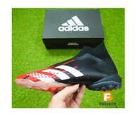 Giày đá bóng không dây Adidas Predator 20TF / Đen đỏ phối màu