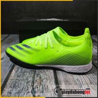 Giày đá bóng mềm X Ghosted .3 TF xanh chuối vạch đen | Da vải siêu bền, trọng lượng nhẹ -nh7 '