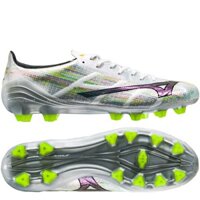 Giày đá bóng Mizuno Alpha II Pro FG/AG Frontier Pack - White/Silver Iridescent/Black P1GA256409