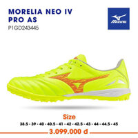 Giày đá bóng mizuno Morelia Neo 4 Pro As chính hãng pack màu mới 2024 (tặng tất mizuno)