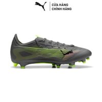 Giày Đá Bóng PUMA Unisex ULTRA 5 MATCH FG/AG Matte Aged Silver-Yellow Alert-Aged Silver Màu Xanh