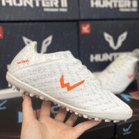 Giày Đá Bóng Sân Cỏ Nhân Tạo Wika Hunter II Trắng đã khâu đế, Giày Đá Banh Nhẹ Mềm - 2EVSHOP