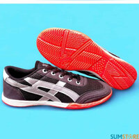 Giày Đá Bóng Thể Thao Nam Nữ Winbro Đen Cực Chất - Giày Đá Ban Futsal Đế Bằng 2023 Đã Khâu Đế