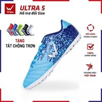 Giày Đá Bóng Trẻ Em Wika Ultra 5 Chính Hãng Chất Liệu Da Nhăn Cao Cấp ( Tặng tất chống trơn ) A