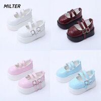 Giày da búp bê MILTER, Mặc thường ngày Giày công chúa 6,8CM, Phụ kiện quần áo búp bê thời trang chất lượng cao 1 / 4 Búp bê BJD